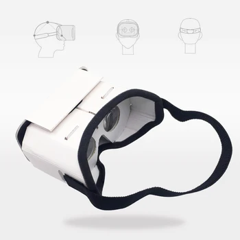 DIY קרטון משקפיים 3D VR מציאות וירטואלית עבור טלפון נייד צפייה 3D משקפיים 5.0