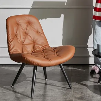 מודרני הספה כיסאות בסלון ספה, כיסאות יחיד, ספה כסא משענת עצלן כיסא הטרקלין השינה כיסא ברזל עור כורסא התמונה