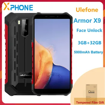 Ulefone שריון X9 מחוספס טלפון 3GB זיכרון 32GB הפנים לפתוח 5.5 אינץ אנדרואיד 11 Helio A25 אוקטה Core הסוללה 5000mAh העולמי 4G Smartphone התמונה