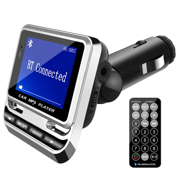 הרכב משדר FM Bluetooth לרכב MP3 מסך גדול להציג כרטיס TF תמיכה U דיסק יציאת USB טעינה אוטומטית רדיו התמונה