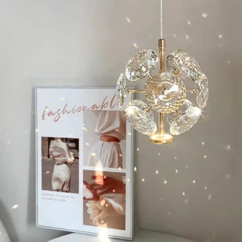 קריסטל שן הארי עיצוב נברשת מודרנית יוקרה תליון מנורה על השינה, בסלון טלוויזיה רקע שולחן האוכל Hanginglamp התמונה