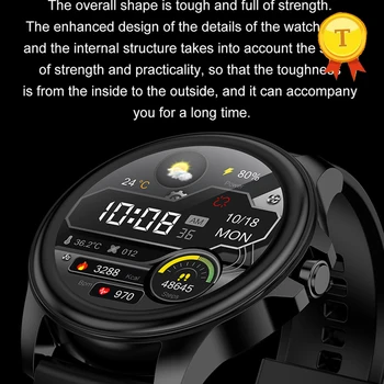 א PPG שעון חכם מעקב רפואי פרק כף היד לצפות HD מלאה עם מסך מגע smartwatch אטימות IP68 ספורט להקת שעון צמיד התמונה