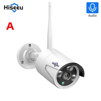 Hiseeu 5MP מצלמת IP אלחוטית 3.6 mm עדשה עמיד למים אבטחה WiFi המצלמה Hiseeu אלחוטית מערכת טלוויזיה במעגל סגור ערכות IP Pro APP להציג התמונה