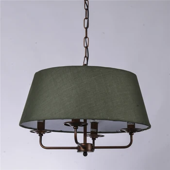 JW נורדי יצירתי משובח ברזל תליון מנורה אהיל בד אור על הסלון, חדר השינה ליד המיטה הביתה גופי תאורה עיצוב התמונה